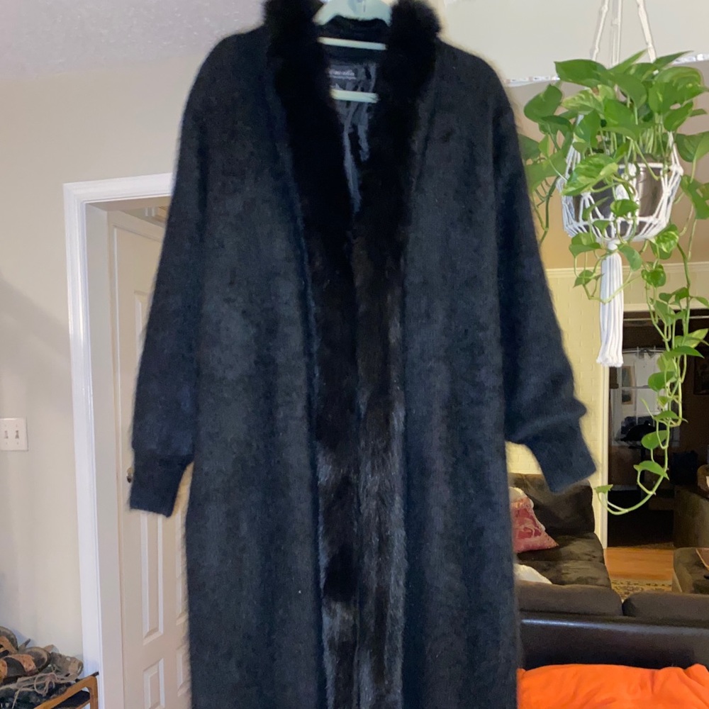 Vintage Angora Fur Coat